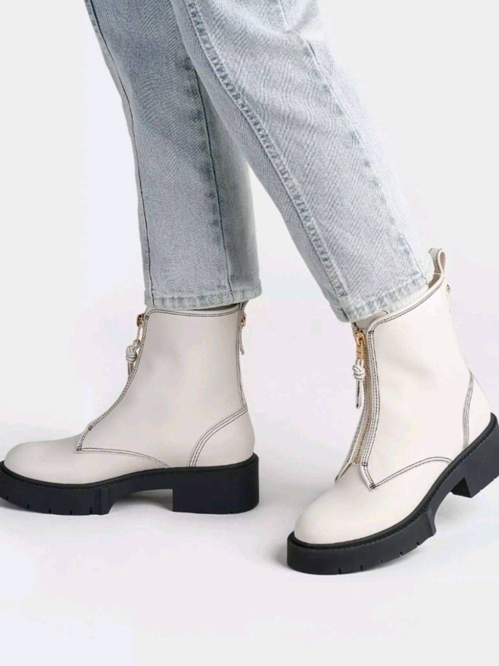 Coach Liza Leather Zip Boots